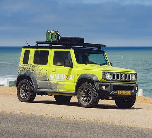 Suzuki Jimny rental car, Namibia