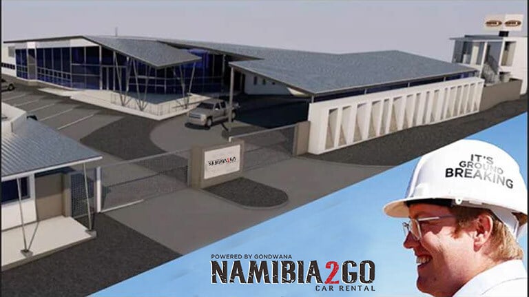 Graphische Darstellung der neuen Namibia2Go Autvermietung, Namibia