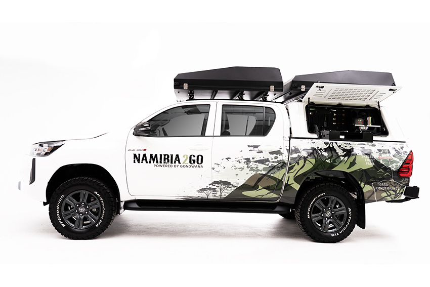 Toyota Hilux with Comfort camping equipment, rental car, Namibia