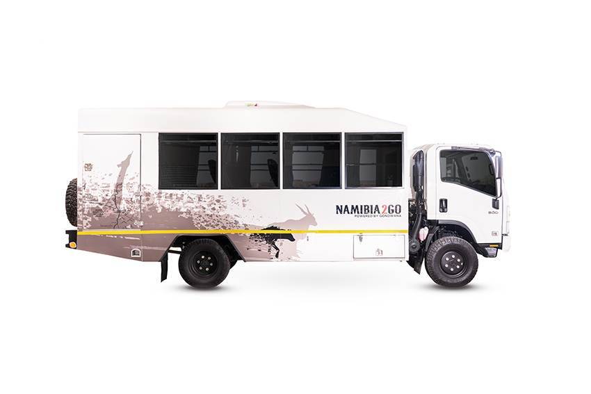 4x4 Isuzu NPS 300 14-Seater, rental car, Namibia2Go
