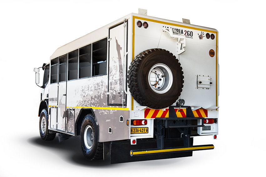 4×4 Iveco Eurocargo, passenger bus, rental vehicle, Namibia