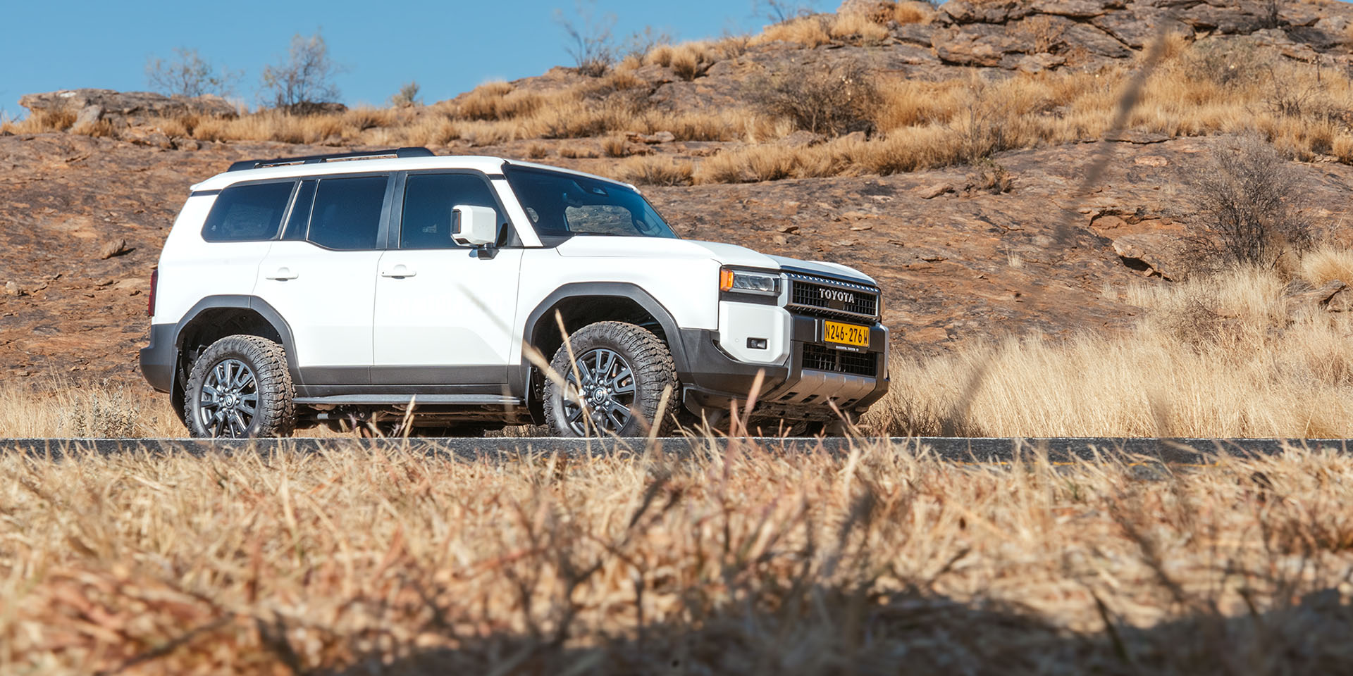 Toyota Prado in Namibia desert
