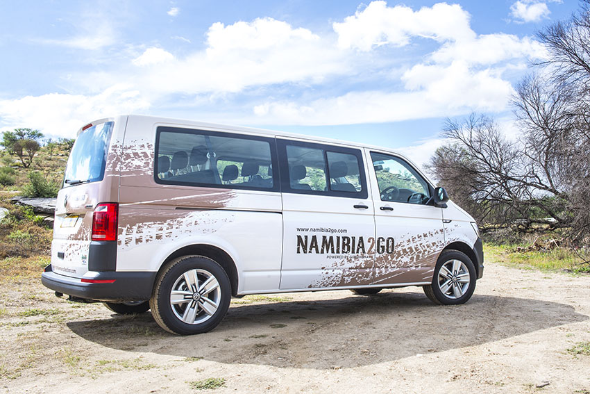 All Wheel Drive Volkswagen Transporter, rental car, Namibia