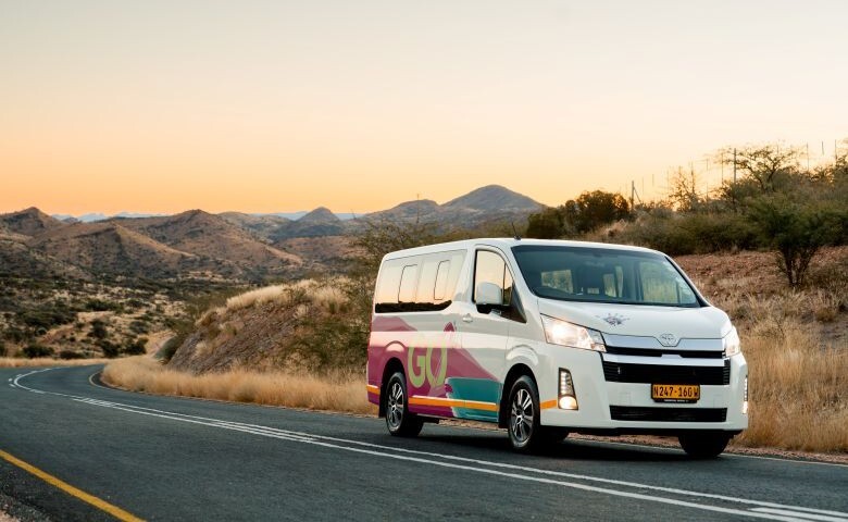 Go2 Tourism Shuttle, bus, Namibia