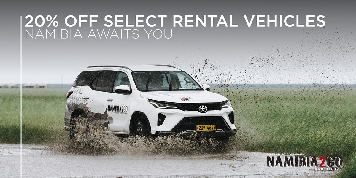 Namibia2Go Last Minute Getaway promo banner