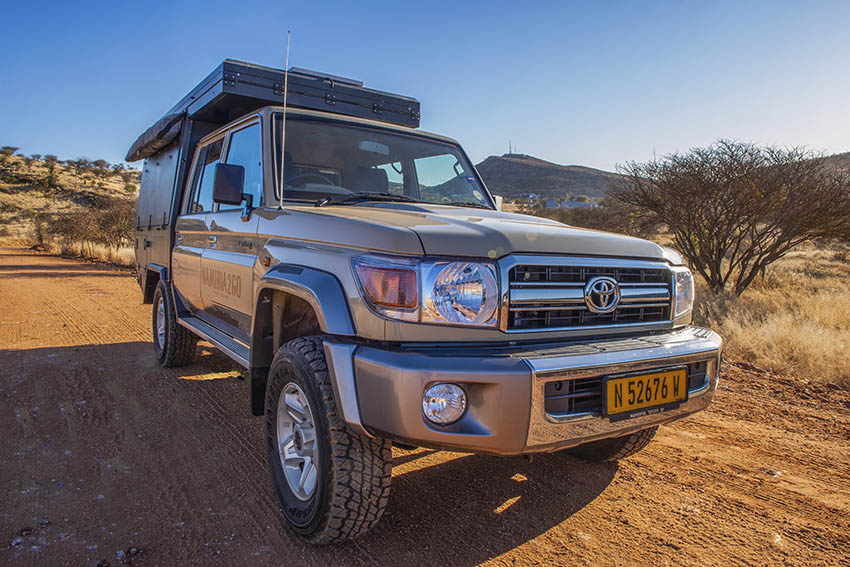 4x4 Buschcamper mit Zelt, Mietwagen, Namibia
