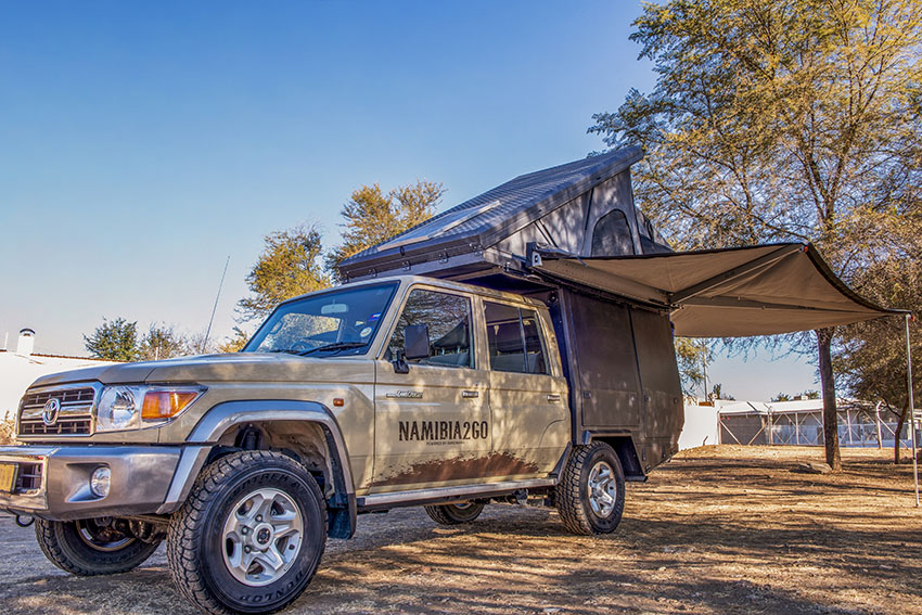 4x4 Buschcamper mit Zelt, Mietwagen, Namibia