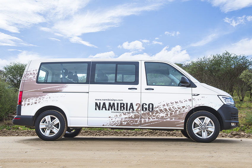 VW Transporter rental car, Namibia