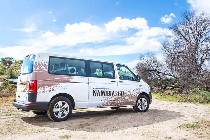 VW Transporter Crew, rental car, Namibia